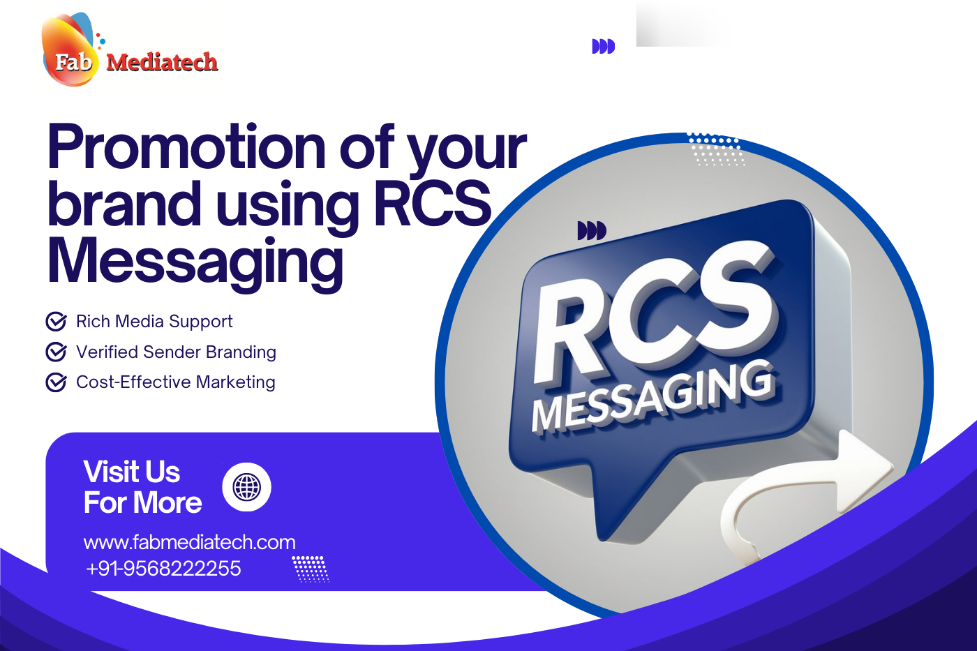 Promotion of your brand using RCS Messaging